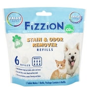 Pet Stain and Odor Eliminator by Fizzion - Removes Pet Urine and Feces Safely With The Professional Cleaning Power of CO2 (6 Tablets, Original)
