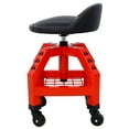 thumbnail image 5 of Best Pneumatic 360 Degree Swivel Stool, Mechanics Rolling Creeper Seat, Heavy Duty Rolling Mechanics Stool, Shop Stool with Casters red, 5 of 9