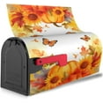 thumbnail image 2 of Mailbox Cover, Thanksgiving Pumpkins Mailbox Covers Magnetic Mail Wraps Post Garden Decor 21x18 in, 2 of 6