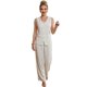 thumbnail image 1 of Conjunto 2 Piezas Elegante, Chaleco Abotonado y Pantalón de Pierna Ancha, Look Moderno para Mujer, 1 of 5