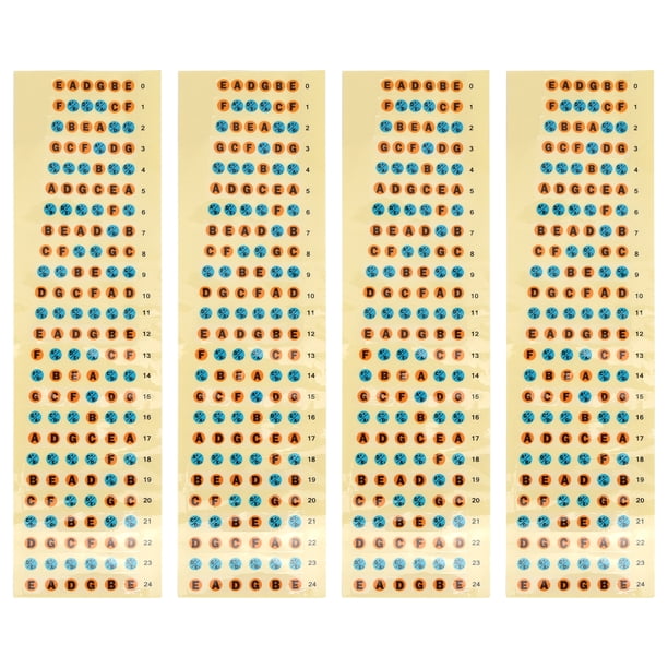 Pegatinas De Notas De Diapasón De Cuerda, Pegatina De Diapasón De Guitarra Pegatina De Diapasón De Guitarra Impermeable Para Principiantes De Guitarra Para Amantes De La Música Ccdes Otros