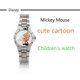 thumbnail image 5 of Disney-Reloj de Mickey Mouse y Minnie para niños y niñas, cronógrafo de cuarzo de acero, dorado y plateado, ideal para estudiantes y adultos, regalo de cumpleaños, novedad, 5 of 5