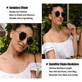 thumbnail image 3 of Spectacle Chain Sunglasses with Holder Reading Glasses Holder Gold Beaded Gold Lanyard Chain, 3 of 5