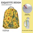 thumbnail image 5 of Sunflower Backpack for School,Cute School Bag,Schoolbag with Adjustable Shoulder Straps & Padded Back,15.3"x11"x7.1"., 5 of 6
