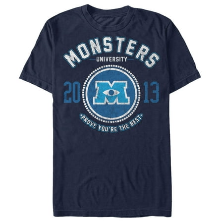 Monsters Inc Men's Best College Logo T-Shirt (Best Logos With Initials)