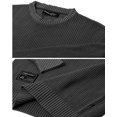 thumbnail image 6 of ZIMEGO Men's Classic Vintage Color Wash Ribbed Crew Neck Pullover Casual Sweater, 6 of 6