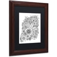 thumbnail image 2 of Trademark Fine Art "Enchanted Gardens 7" Canvas Art by KCDoodleArt Black Matte, Wood Frame, 2 of 4