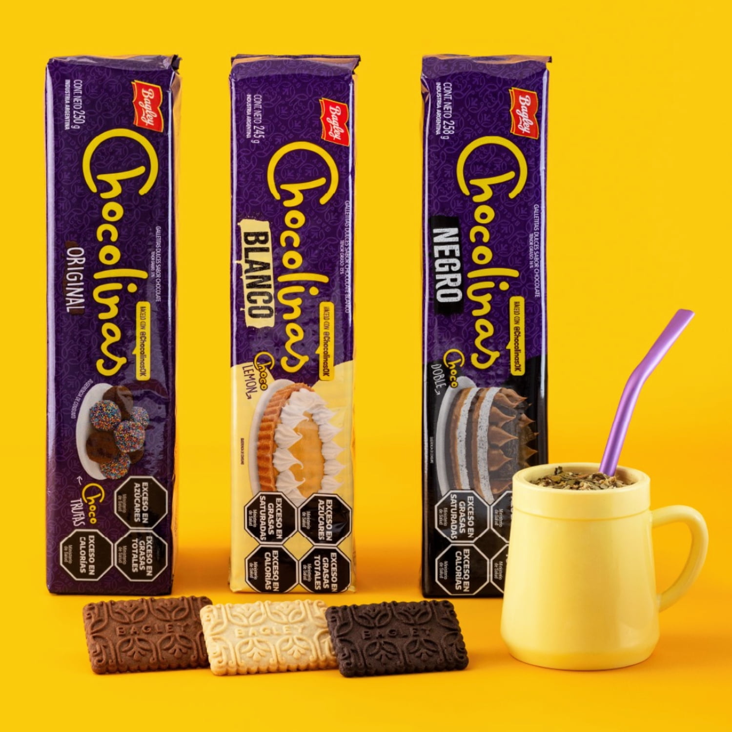 Chocolinas Original Chocolate Cookies – Classic Argentine Chocolate Biscuits, 250 g / 8.81 Oz
