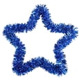 thumbnail image 2 of Patriotic Star Tinsel Wreath,Red White Blue Star Garlands,4th of July Wreath for Front Door Patriotic Star Hanging Wreaths for Memorial Day Independence Day Kitchen Home Indoor Window(Blue,8.6inch), 2 of 9