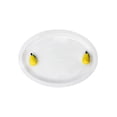 thumbnail image 1 of Plato Ovalado Galerias El Triunfo De Porcelana Blanco Diseño Con Figura De Pera Amarilla, 1 of 3
