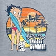 thumbnail image 5 of Wild Bobby Betty Boop Endless Summer Beach the Dog Betty Boop Womens Slim Fit Junior Tee, Heather Grey, XX-Large, 5 of 5
