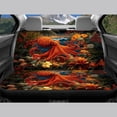 thumbnail image 6 of Uourmeti Orange Octopus Tropical Print Car Seat Covers Breathable Automotive Seat Cover, Lightweight Compatible with Cars Trucks, 6 of 10