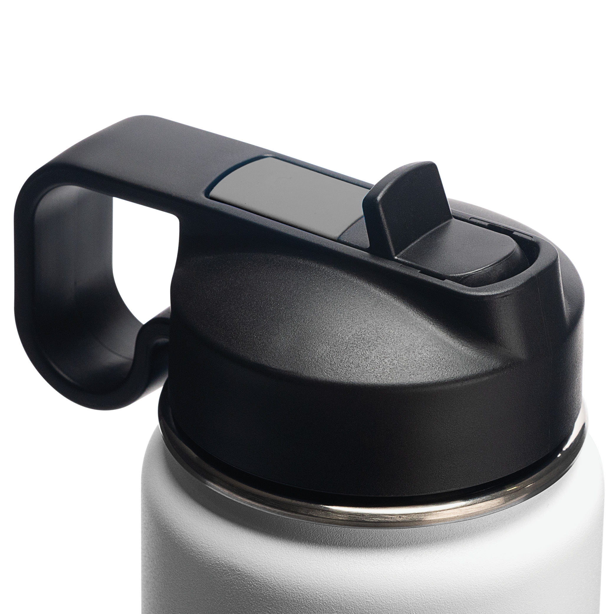white thermo flask