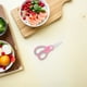 thumbnail image 5 of Tijeras de cerámica para alimentos de bebé con cubierta antipolvo, tijeras portátiles, cortador de alimentos para cortar carne, verduras, frutas y fideos., 5 of 5