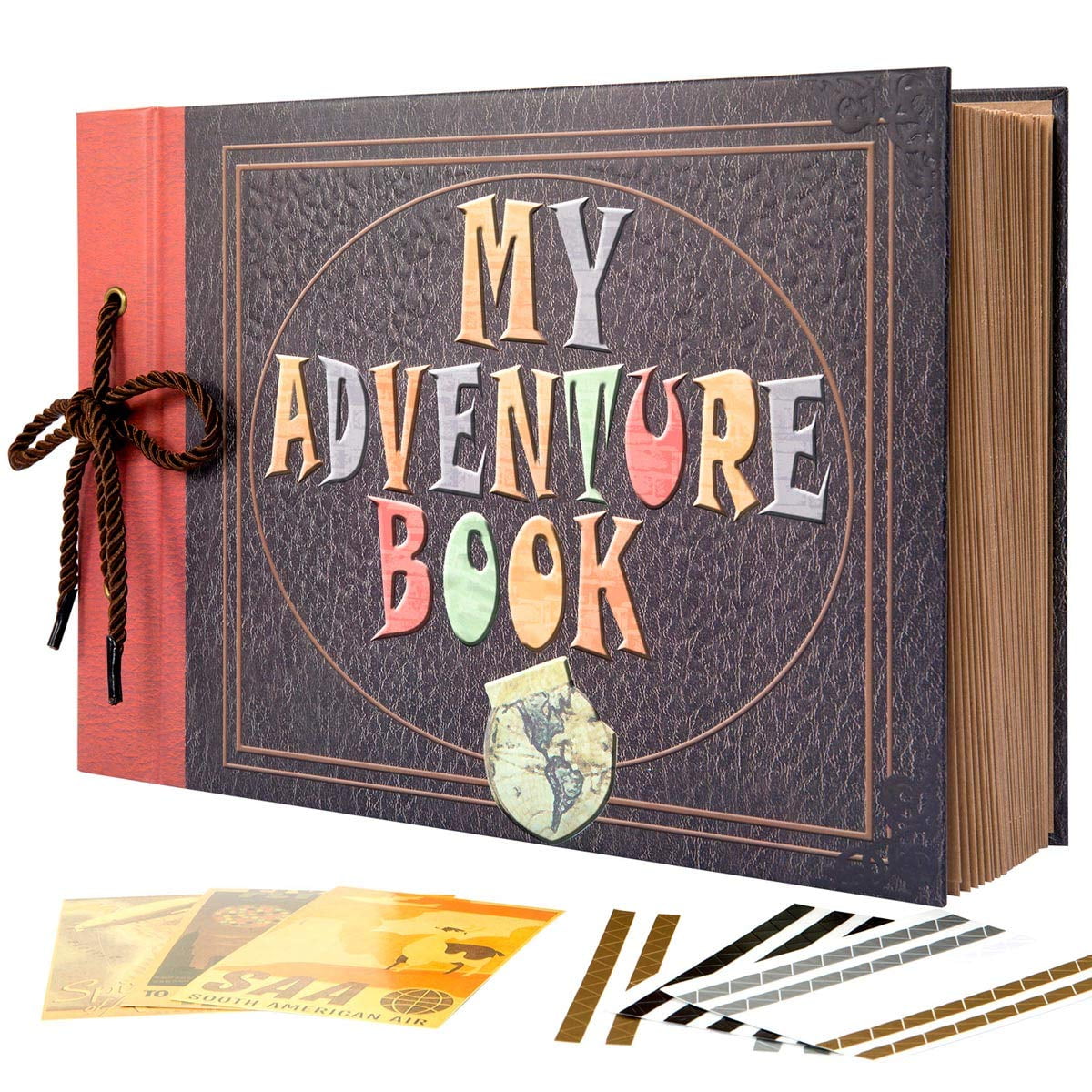 Anniversary Scrapbook DIY Photo Album Our Adventure Book Surprise Gift 80 Pages 