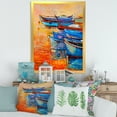 thumbnail image 3 of Designart 'Boats During Warm Sunset Resting On The Water VIII' Nautical & Coastal Framed Art Print, 3 of 4