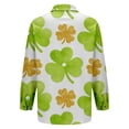 thumbnail image 7 of St Patricks Day Shirt Women Long Sleeve Button Down Loose Green Casual Summer Tops, 7 of 7