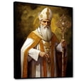 thumbnail image 2 of Designart "Priest In Golden Robes" Religious Portrait Floater Framed Wall Art Prints, 2 of 5