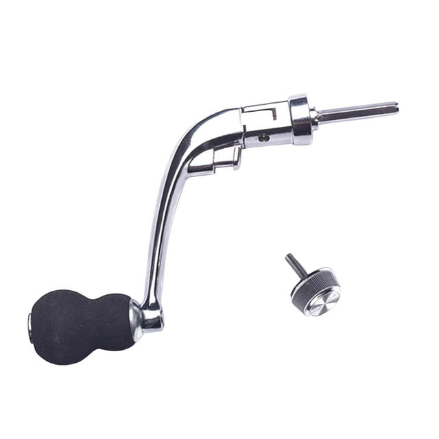 tamizeot Reels Power Handle Metal Rotatable Portable Crank Handle for Spinning Reel Handle 110x65mm