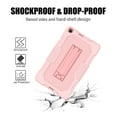 thumbnail image 6 of Dteck Case for Samsung Galaxy Tab A SM-T290 8.0 inch (2019 Released),Shockproof Armor Rugged Rubber Case Hybrid Hard PC Protective Stand Cover (Without Built-in Screen Protector),Rosegold+Rosegold, 6 of 6