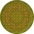thumbnail image 1 of Ahgly Company Indoor Round Patterned Pistachio Green Area Rugs, 5' Round, 1 of 6