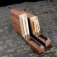 thumbnail image 4 of Estuche para cigarrillos de nogal negro con sabor a madera Estuche para cigarrillos grueso y creativo para hombres Estuche para cigarrillos Estuche para cigarrillos fino para mujeres, 10 cigarrillos, 4 of 5