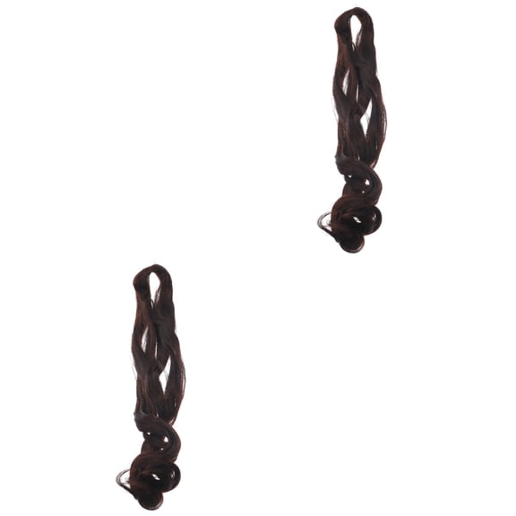 Raindrops 2pcs Braiding Hair Extension Long Curly Wig Braiding Hair Loose Wave Spiral Curly Crochet Hair