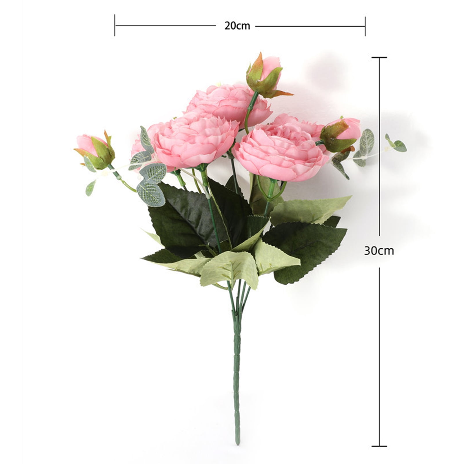 Artificial Flowers Bouquets of Peony Realistic Fake Flower Arrangement is Suitable for Home Decoration of Bridal Bouquet, Living Room Dining Table