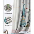 thumbnail image 3 of Happy Easter Kitchen Curtains Cute Gnomes Eggs Blue Bunny Floral Pink Border Cafe Short Curtains for Bathroom Blackout Window Curtain Small Window Treatment Drapes for Bedroom Living Room 52"x45"x2, 3 of 9