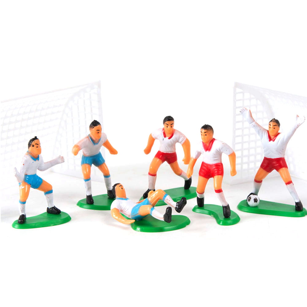 Cake Topper Figurine Figure Decoration Birthday Characters FOOTBALLER White