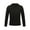 Black, variant on Boys Girls Thermal Underwear Tops Winter Fleece Lined Long Sleeve Undershirts Baselayer T-Shirts Sweater White 150