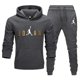 thumbnail image 2 of Chándales informales con cremallera para hombre, conjuntos con capucha para correr y Fitness al aire libre, Sudadera con capucha deportiva de lujo + Pantalones, novedad de 2024, 2 of 5
