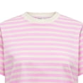 thumbnail image 3 of ONLY Camiseta de mujer - ONLLIVINA LIFE STRIPE TEE, manga corta, cuello redondo, rayas Blanco/Rosa XS (X-Small), 3 of 3