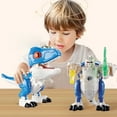 thumbnail image 1 of Robot de Déformation Dinosaure en Alliage Modèle Combiné Boîte d'Assemblage Simulation pour Enfants Ornement Jouet, 1 of 8