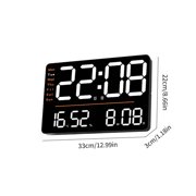 SDFGTstore Contemporary Digital Clock Multifunctional Display Temperature Sensors Count Down