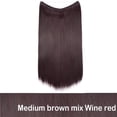 thumbnail image 2 of Transparent Invisible Wire NO Clip in Hair Extensions Straight Wavy Curly Synthetic Hair, 2 of 5