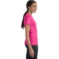 thumbnail image 3 of Hanes Womens Nano-T T-shirt, S, Wow Pink, 3 of 7