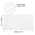 thumbnail image 2 of Uxcell Square BBQ Grill Net 11.8"x31.5" Galvanized Iron Barbecue Mesh Mat for Baking Charcoal Grilling Roasting, 2 of 5