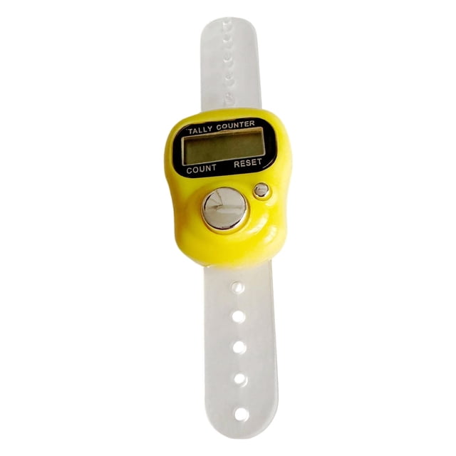 5 Digit Led Digital Counter Plastic Handheld Tally Counter with Ring for Lap Counting Sports Fitness