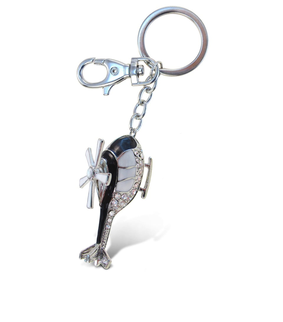 Shiny Crystal Rhinestone Animal Charms Hanging Pendant Key Chain Ring Keychain