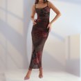 thumbnail image 1 of Vestido Largo Vestidos ajustados para mujer Floral Y2k Vestido maxi Vestidos de fiesta de corte bajo (Negro M) Cgtredaw para Mujer Negro T XL, 1 of 8