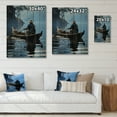 thumbnail image 4 of Designart "A Fishermans Solace Thai Boat Scene II" Portrait Print on Natural Pine Wood, 4 of 5