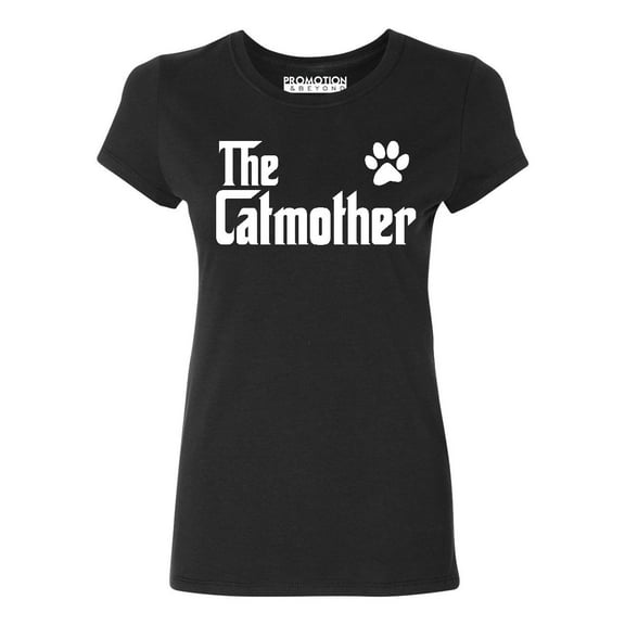 The Catmother Cat Lovers Mother's Day Women's T-shirt, 2XL, Black