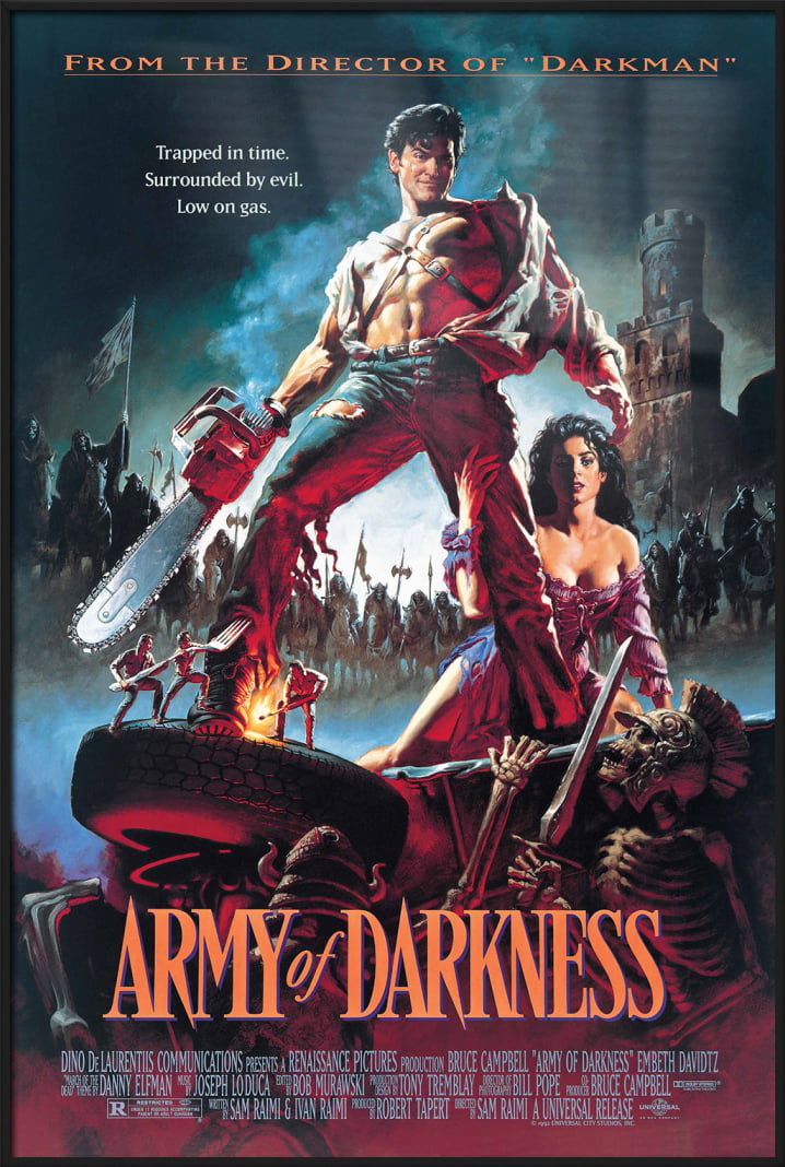 Size: 24" x 36" Regular - Evil Dead 3 Framed Movie Poster Details about   Army Of Darkness 