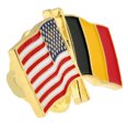 thumbnail image 3 of USA and Belgium Crossed Friendship Flag Enamel Lapel Pin, 3 of 3