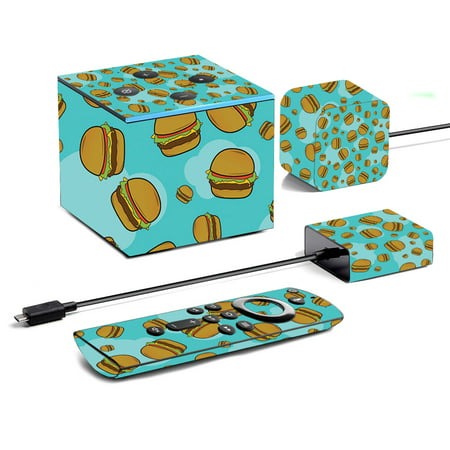 Skin For Amazon Fire TV Cube (2019) - Burger Heaven | MightySkins Protective, Durable, and Unique Vinyl Decal wrap cover | Easy To Apply, Remove, and Change Styles | Made in the