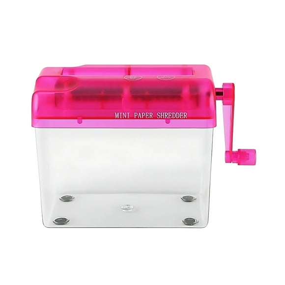 Injueey Trituradora portátil para papel y documentos Eficiente y fácil de instalar Trituradora de amplia aplicación rose Type2 NO2
