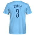thumbnail image 3 of Men's 1863FC R-ben Dias Sky Blue Manchester City Player Name & Number Twisted Tri-Blend Slub T-Shirt, 3 of 3