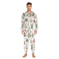 thumbnail image 3 of FORMRS Onesies Pajama for Adults Unisex Hoodie Winter Jumpsuit One Piece Sleepwear, Sizes S-2XL, Brown Christmas House, 3 of 7