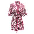 thumbnail image 4 of SHIXIAOO Combinaison Short Bohème à Imprimé Intégral pour Femme à Manches Courtes avec Boutons sur le devant Combinaison Semi-Formelle Combinaison Robe pour Femmes Combinaisons Mariage, 4 of 5
